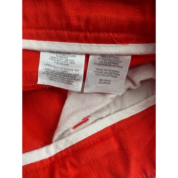 🧡 Jones New York Sport Orange Stretch Denim Mini Skirt 16 🧡 - Picture 5 of 6